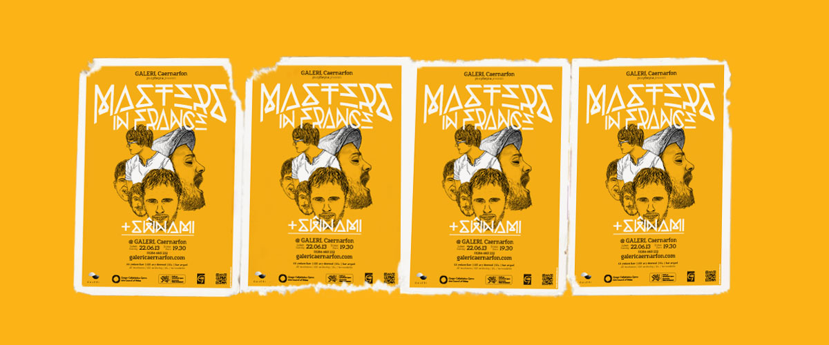 Masters in France gig poster design