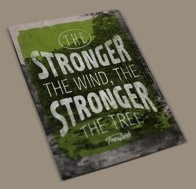 The stronger the wind, the stronger the tree